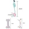 Dog Toy Rope 3-piece Set, 1 Piece, Pink
