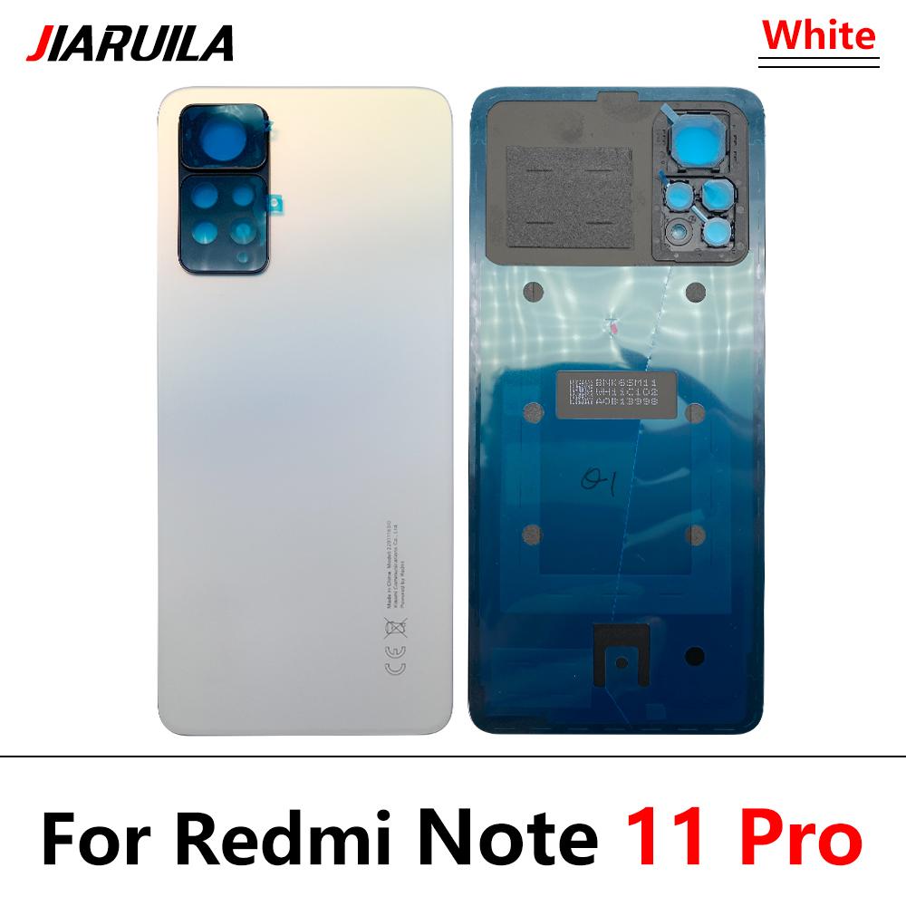Стекло задней двери аккумулятора, замена задней части корпуса для Redmi Note 11 Pro 5G 11S 11 Pro Plus 11