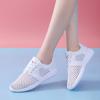 Old Beijing Cloth Shoes Women's Summer White Single Mesh Shoes Cross Border Lightweight Hollow Breathable Mesh Face Mom Sports Shoes Wholesale