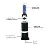 2 in 1 Brix/Salt Refractometer 0-32% Sugar Refractometer 0-28% Salinity Tester ATC Handheld Refractometer for Brine Fruit Marine