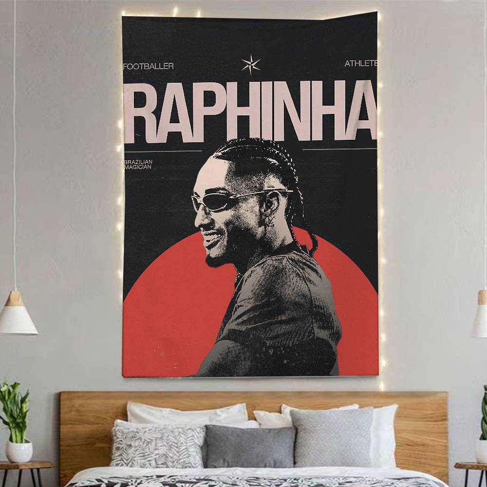 Football Star Bbrazil Rraphinhas 11 Flags Wall Hanging Background Art Banner For Bedroom Home Outdoor Decor
