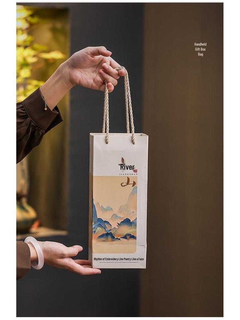 Набор чайных чашек «Горы в стиле тушь»: Мастерские дегустационные чашки кунг-фу для дома и в подарок на мероприятие