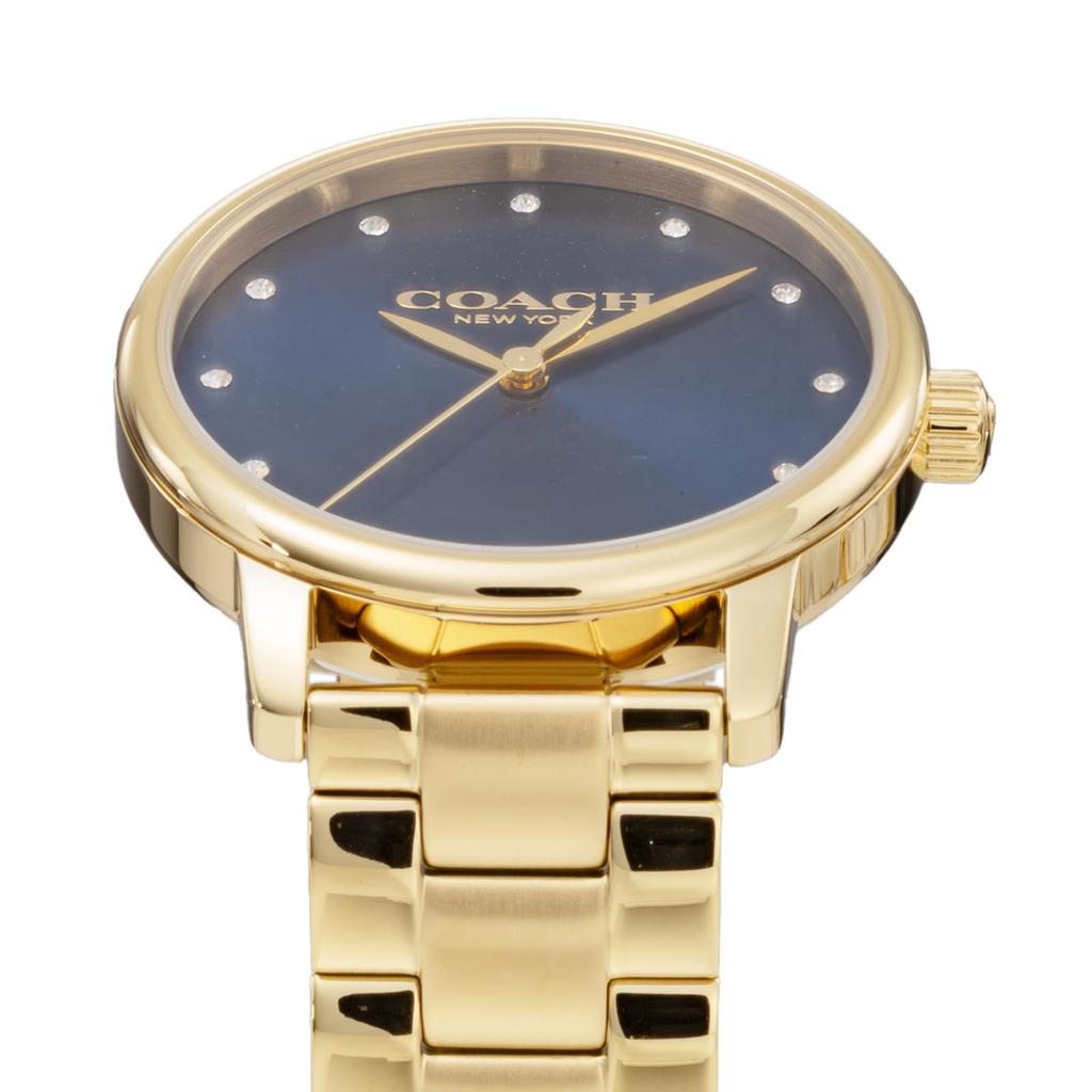 Часы GRAND Blue Dial Quartz Daily Waterproof Mineral Glass 36mm 14503970 Gold [Coach] Женские [Товар]