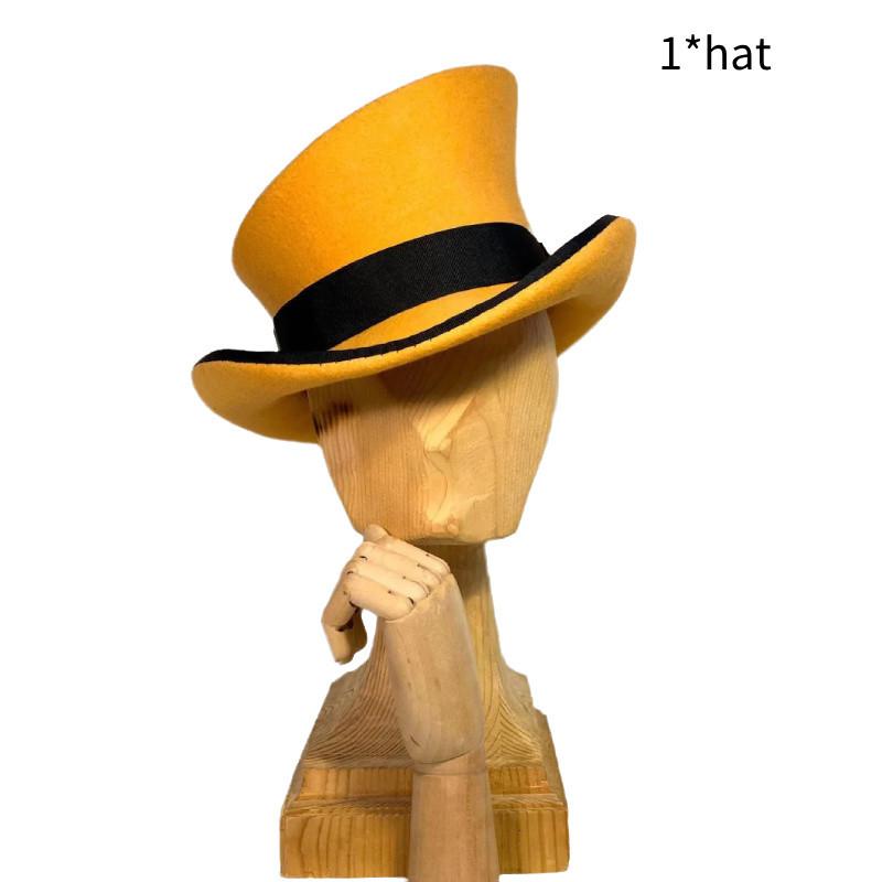 Шляпа в стиле стимпанк Модная лента Декоративные шляпы Головной убор Плоская плюшевая