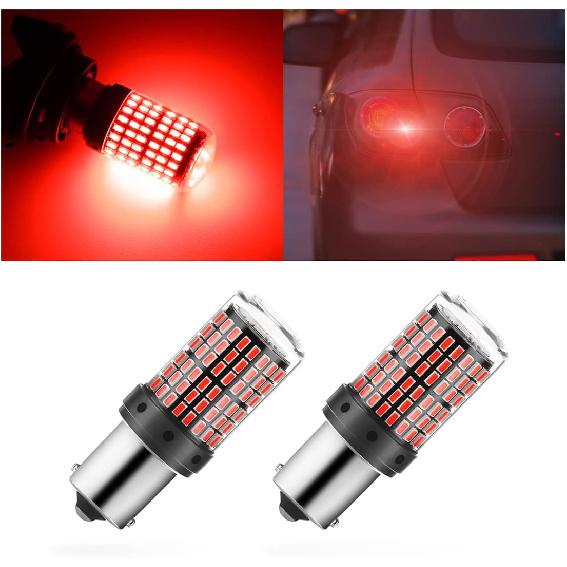 2Pack 1157 LED Brake Light Bulb, 12V-24V BAY15D Replacement Light Bulb for Reverse Brake Tail Running Parking, Universal for Car RV Trailer Boat