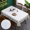 Northern European-Style Waterproof Oil-Proof Tablecloth Lace Embroidered Coffee Table Cloth TV Counter Cloth Wear-Resistant Table Cloth