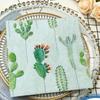 20pcs/Pac 33*33cm 2-Ply Disposable Party Napkin Floral Pattern