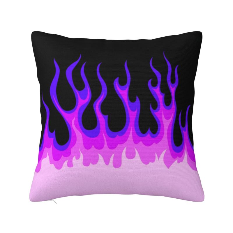 Luxury Red Hot Fire Racing Flames Cushion Covers xcm Velvet Throw Pillow for Car Square Pillowcase Home Decorative