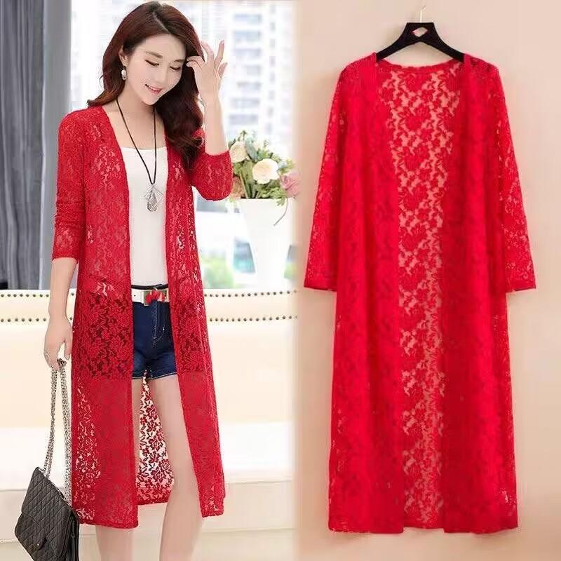 Женское длинное пончо большого размера, повседневная куртка с защитой от солнца на талии, дышащий повседневный тонкий кардиган