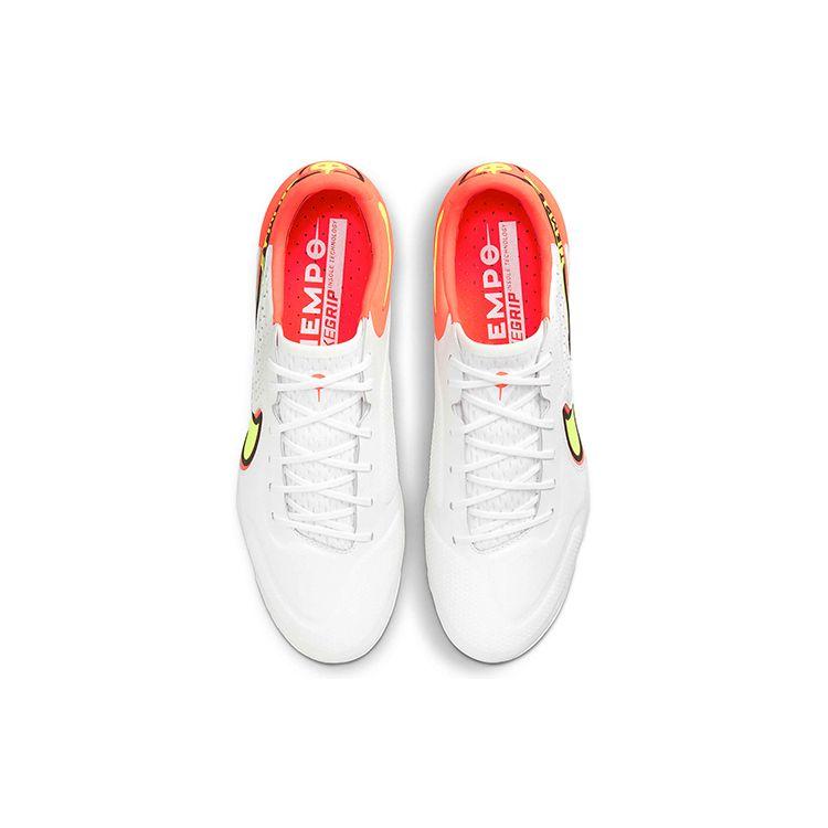 Nike Tiempo Legend 9 Elite AG Pro Motivation Pack Unisex Sneakers White Volt Bright-Crimson DB0824-176