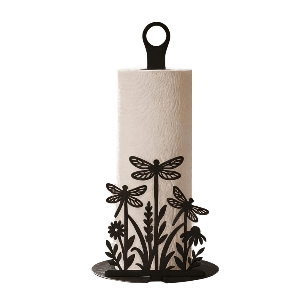 Acrylic Floral Tissue Holder 2D Flat Roll Paper Stand Practical Paper Towel Rack Parties