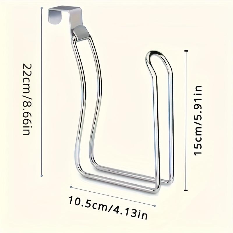 Металлический держатель для туалетной бумаги, экономящий место - Легкая установка, Органайзер над бачком для рулонов и полотенец, Стильное решение для хранения в ванной, Хозяйственные крючки