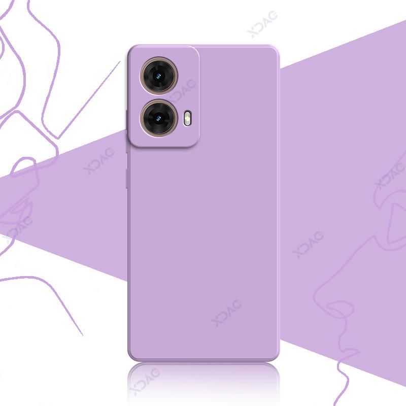 Чехлы для мобильных телефонов Motorola Moto G85 MotoG85 5G 360 Мягкие роскошные квадратные жидкие силиконовые задние крышки водонепроницаемые сумки