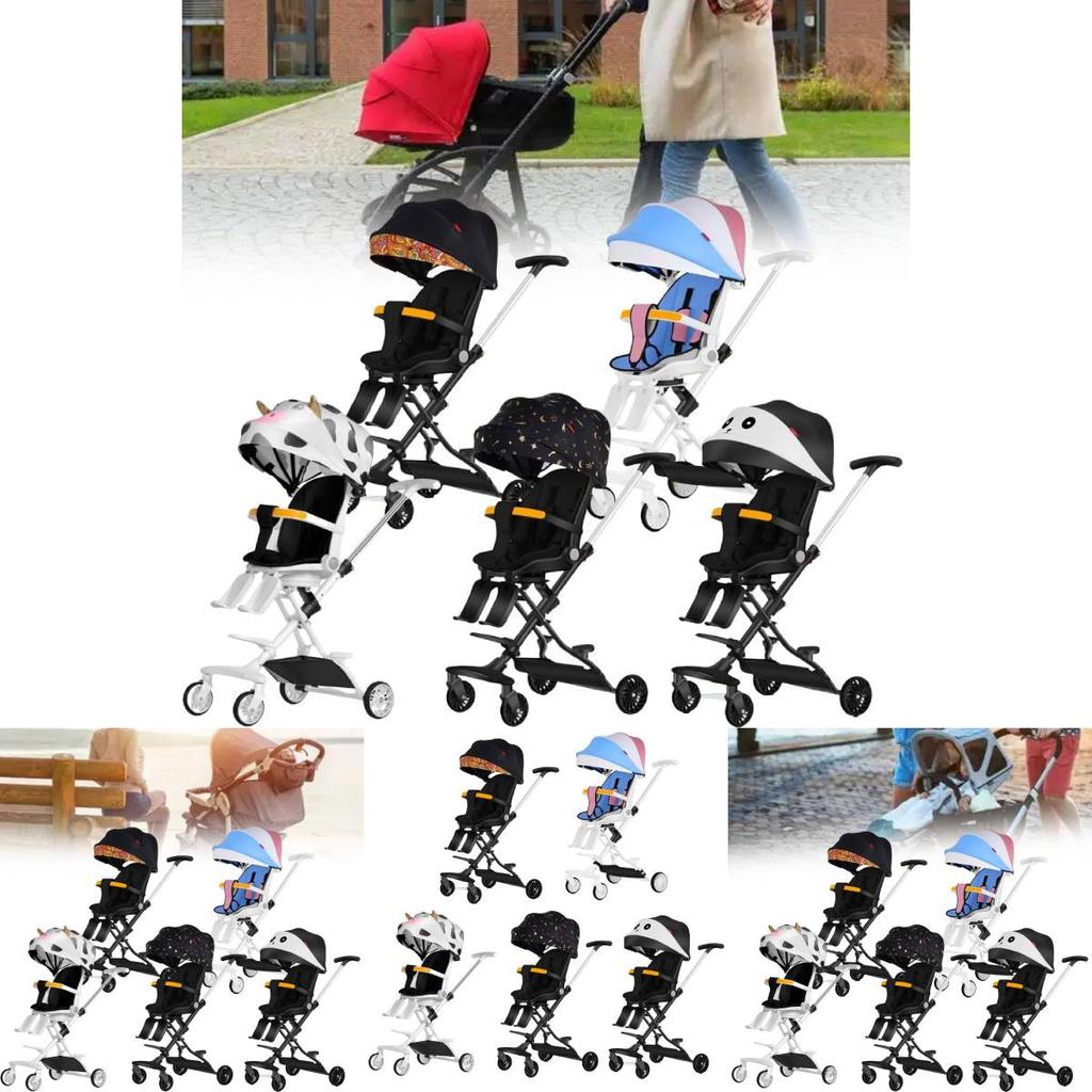 Efficient Foldable Baby Stroller With Adjustable Reclining Seat And Attractive Color Variants
