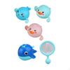 5x Baby Bath Toys with Small Fishing Net Water Games Beach Cute Cartoon Animal Shape for Newborn
