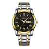 Automatic Movement Watch Men's Watch High-end Calendar Luminous Waterproof Ultra-thin Steel Strap Watch