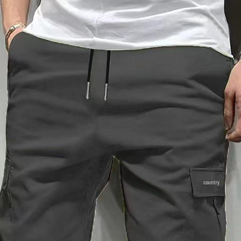 Мужские летние шорты-карго для трансграничной торговли - Американский и европейский размеры, пляжный стиль и стиль five-point, корейский дизайн