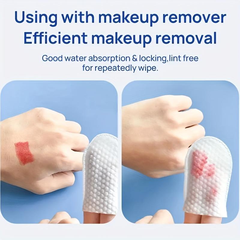 120 шт. U-образных карманных ватных дисков для снятия макияжа, хлопковые мягкие диски для снятия жидкой основы под макияж