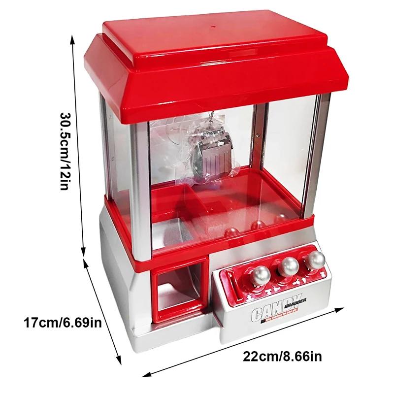 Нетоксичная Candy Claw Machine Электронная машина Аркадная Claw Machine Ретро Карнавальная Музыка 24 Вида Игр Игра на День Рождения Рождественские Детские Игрушки