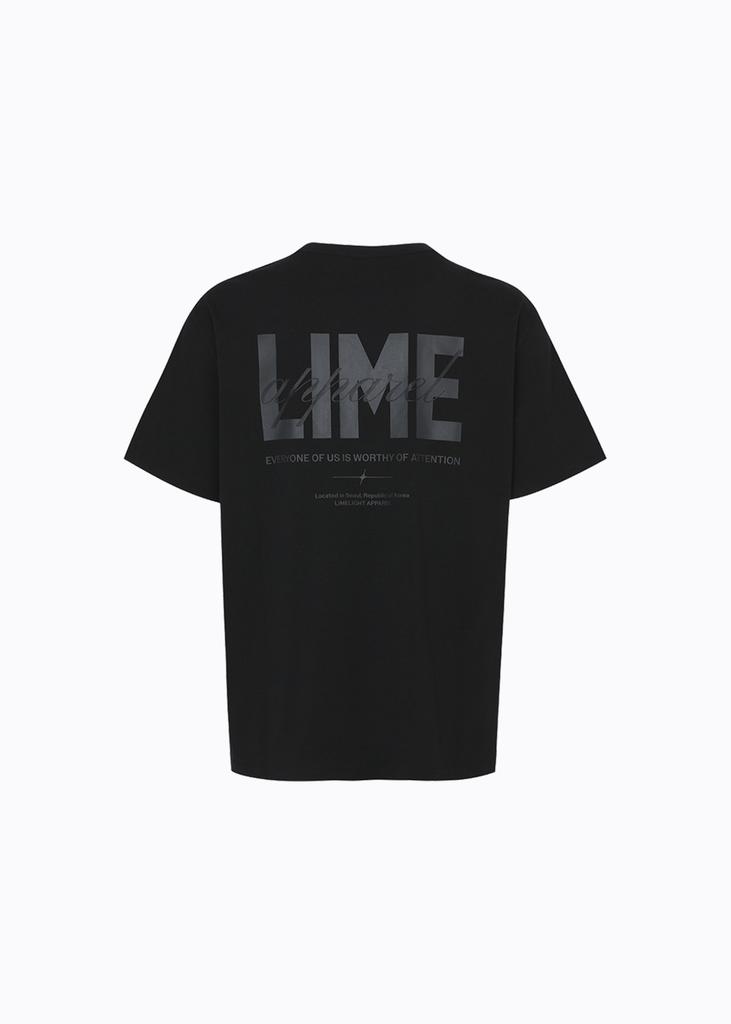 LIMELIGHT APPAREL Футболка с логотипом Lime (Черный / Серый)