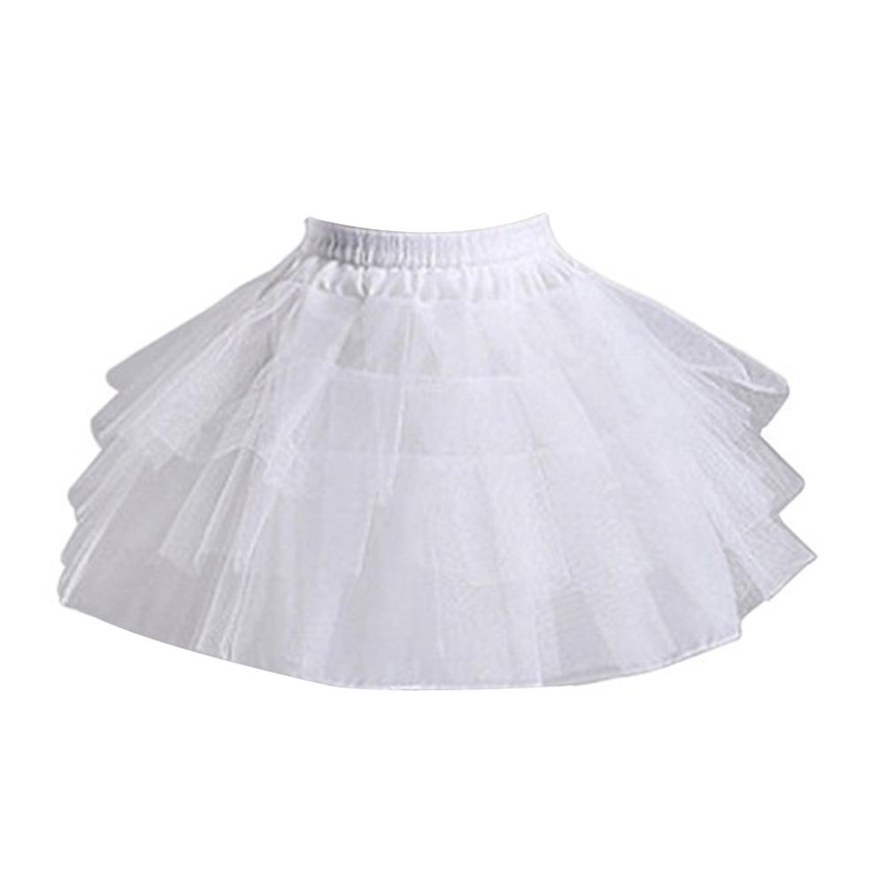 White Underskirt Crinoline A-line Shape Ball Gown Petticoats Fashion Flower Dress Accessories
