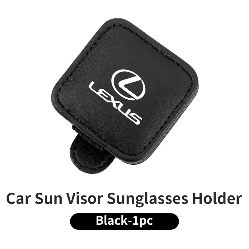 THQP1 Car Visor Glasses Clip Leather Sunglasses Holder Card Clip Accessories For Lexus UX250h RX450h CT200h RX400h NX300h RX350 RX300
