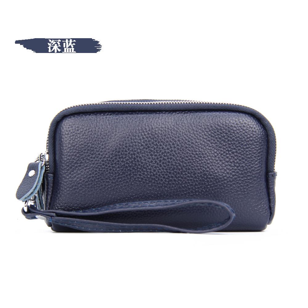 Женский клатч большой емкости с тройной молнией, длинный кожаный кошелек, многофункциональная сумка для мобильного телефона с верхним слоем из коровьей кожи, ручной кошелек