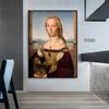 Classical Raffaello Oil Painting Dama Con L'unicorno Prints Canvas Painting Gallery Decor for Home Wall Art Pictures Painting
