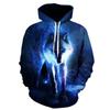 2024 Мужская толстовка с капюшоном с принтом 3D волка, свободная весенняя новая мужская уличная модная толстовка с завязками, крутая новая модная толстовка
