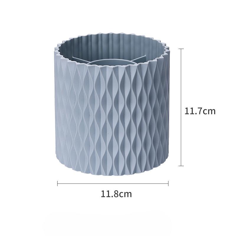 Вращающийся на 360 градусов стакан для кистей для макияжа, коробка для хранения кистей, держатель для помад, карандашей для бровей, кистей для теней, пылезащитный держатель для ручек