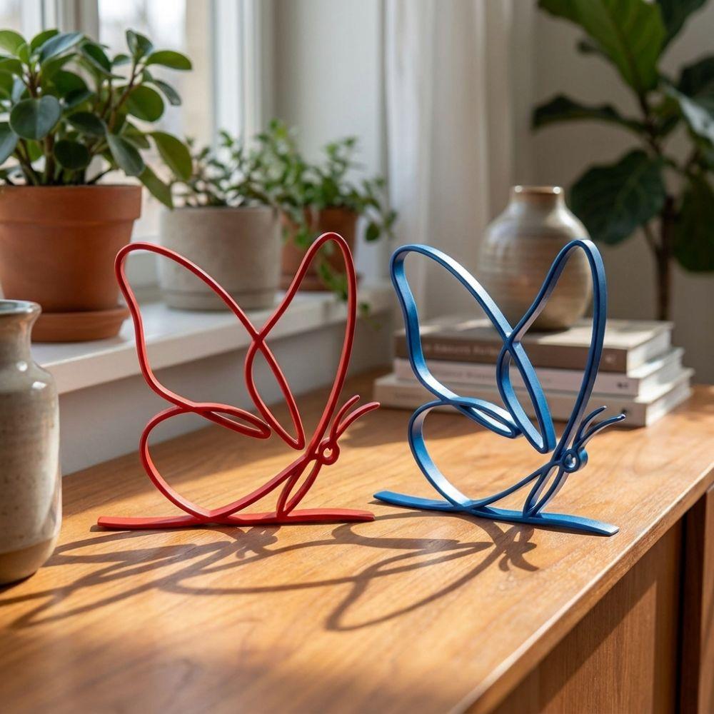 3D Printed Butterfly Abstract Ornament Modern Butterfly Vibe Table Craft Living Room