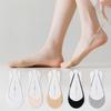 Summer Thin Half Palm Shallow Solid Colour Garter Invisible Socks Do Not Fall Off The Heel Cotton Boat Socks