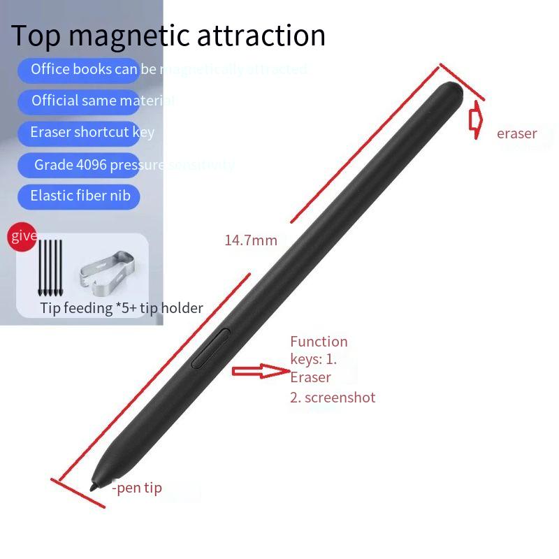 New High Quality Stylus Pen For Samsung Galaxy Tab S9 FE S9FE+ SM-510 SM-516B SM-610 SM-616B Tablet Touch Screen S Pen Stylus 6