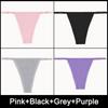4PCS/Set  Adjustable Waist Sexy G-string Panties Cotton Women's Underwear Girl Female Pantys Bikini Lady Thongs Lingerie