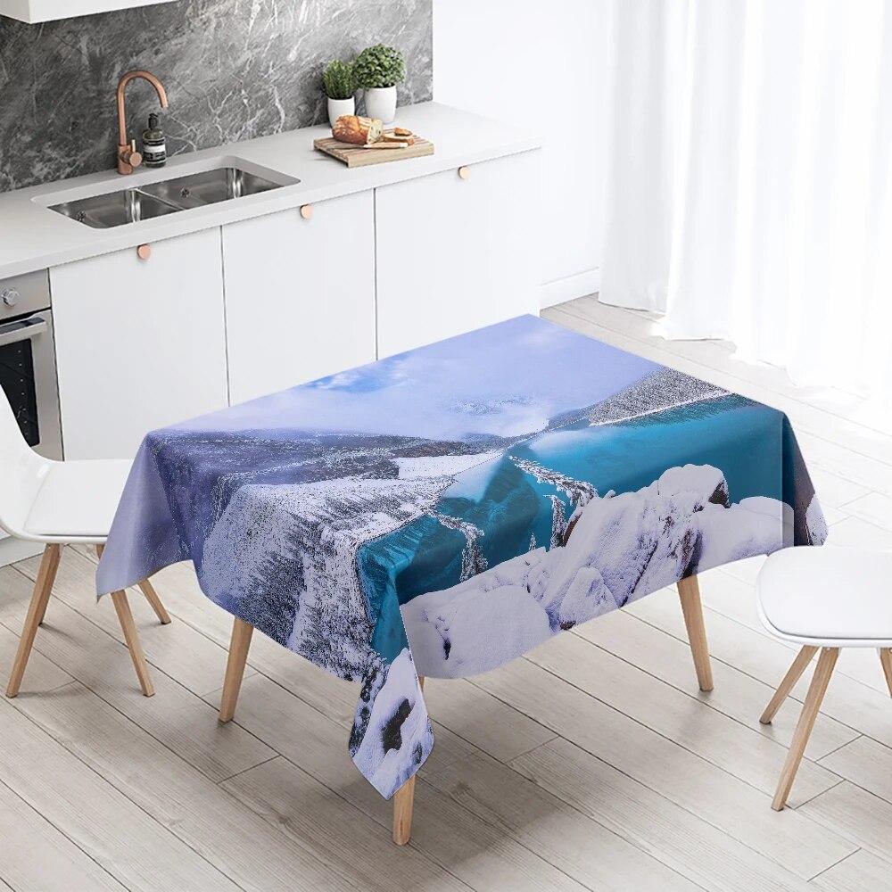 Скатерть «Гранд-Каньон» с природными пейзажами, украшение для ресторанного стола, противообрастающая водонепроницаемая прямоугольная скатерть