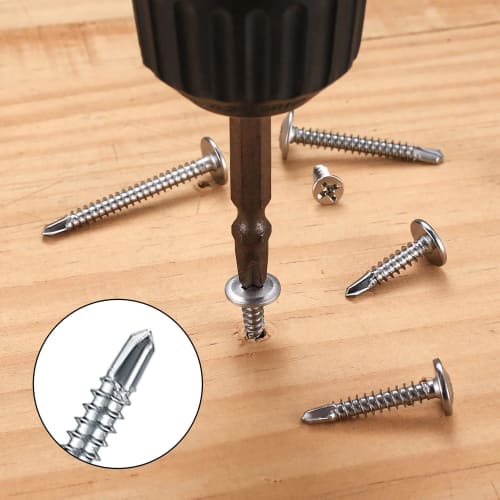 250 Self-Tapping Screws, Crosshead Screws, Stainless Steel Self-Drilling Screws, Pan Head Screws - M4.2x13/16/19/25/32/38mm, 3.5x12mm