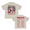 Bruno Mars The Romantic Tour 2026 summer Pop Music Tour Graphic Print Tshirt Fashion Hip Hop Gothic Streetwear pure cotton Tops