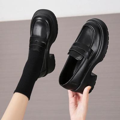 Женские мокасины Весна Британский стиль Slip On Platform Туфли Мэри Джейн Женские Японские Jk Uniform Туфли Лолита Женские