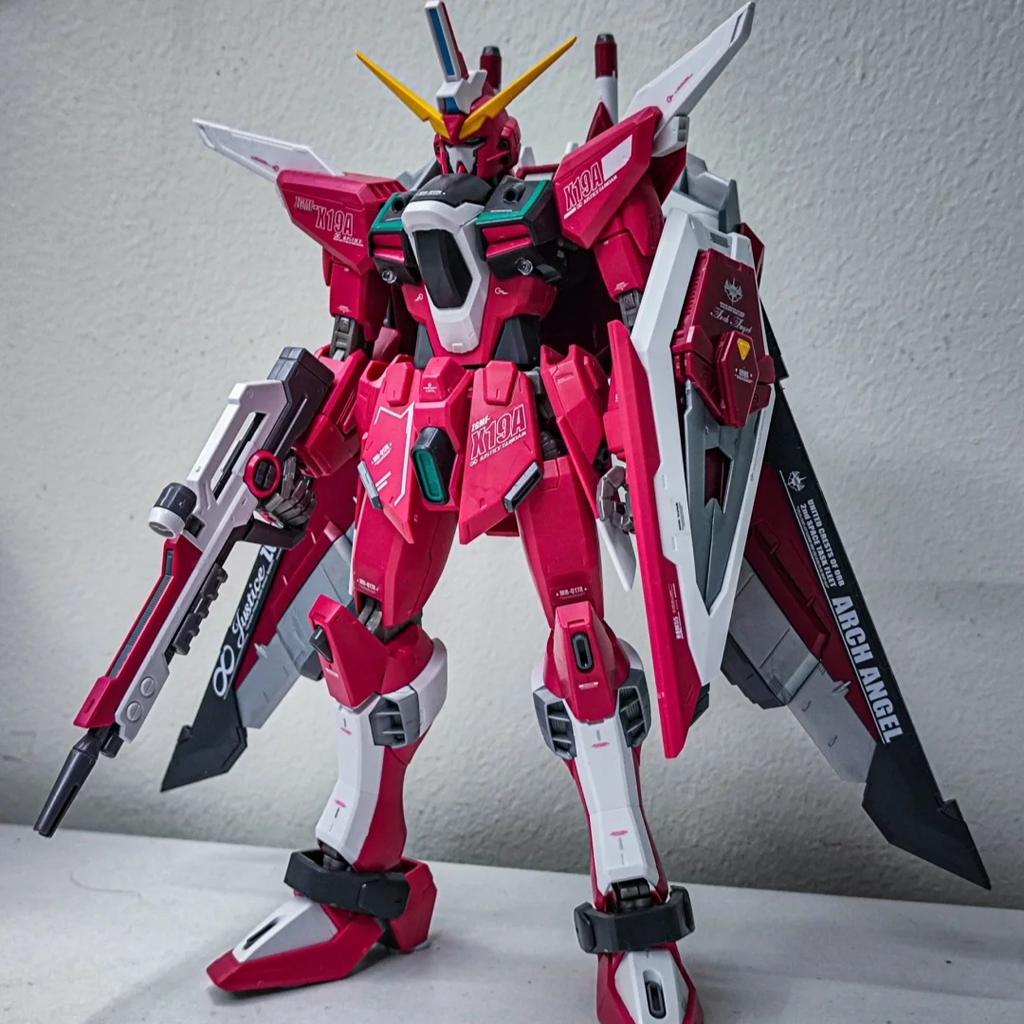 Новейший Hg 1/144 Gk231 Infinite Justice Сборная Модель Фигурки Действия Изысканное Настольное Украшение Игрушка для Мальчика Подарок-Сюрприз Коллекционный