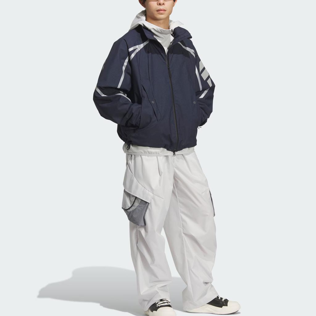 adidas Fos Ss25 Куртка мужская в стиле будущего, тканая, водоотталкивающая, спортивная, повседневная, свободного кроя, с длинным рукавом KF0689