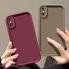 Чехол для iPhone X Чехол для iPhone XR Чехол для iPhone XS XS Max Чехол X XS XR XP Простой однотонный ультратонкий мягкий чехол из ТПУ карамельного цвета