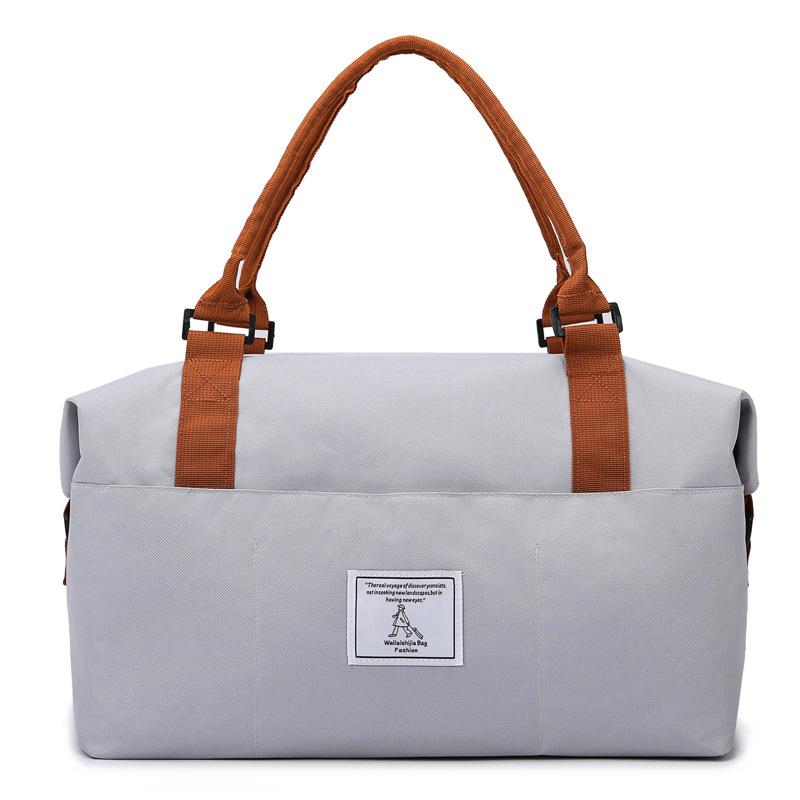 Lightweight Contrasting Ribbon Shoe Storage Handheld Travel Bag Dry and Wet Separation Casual Fitness Bag Can Be Used To Pull Rod