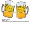 Beer Mug Glasses Funny Flexible Temples Spilled Beer Mug Design Cup Props Bottle Funny Glasses Party Supplies
