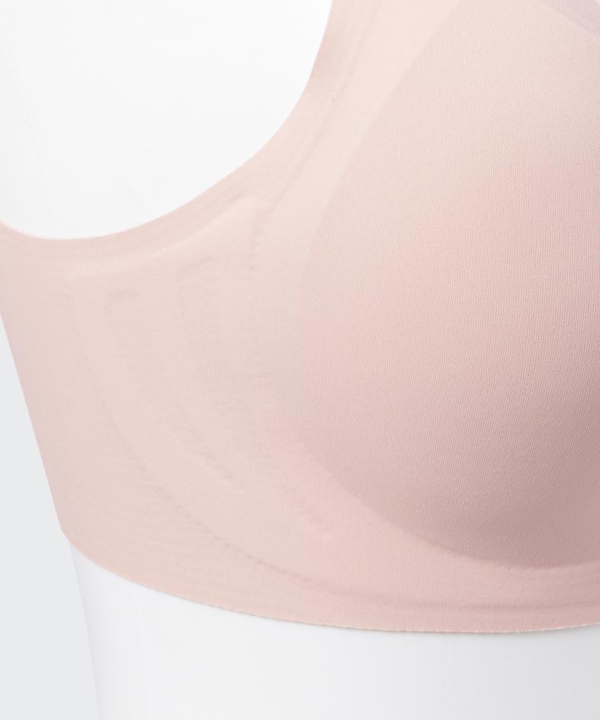 MUSINSA STANDARD WOMAN Женский бесшовный бюстгальтер с легким объемом [Розовый]