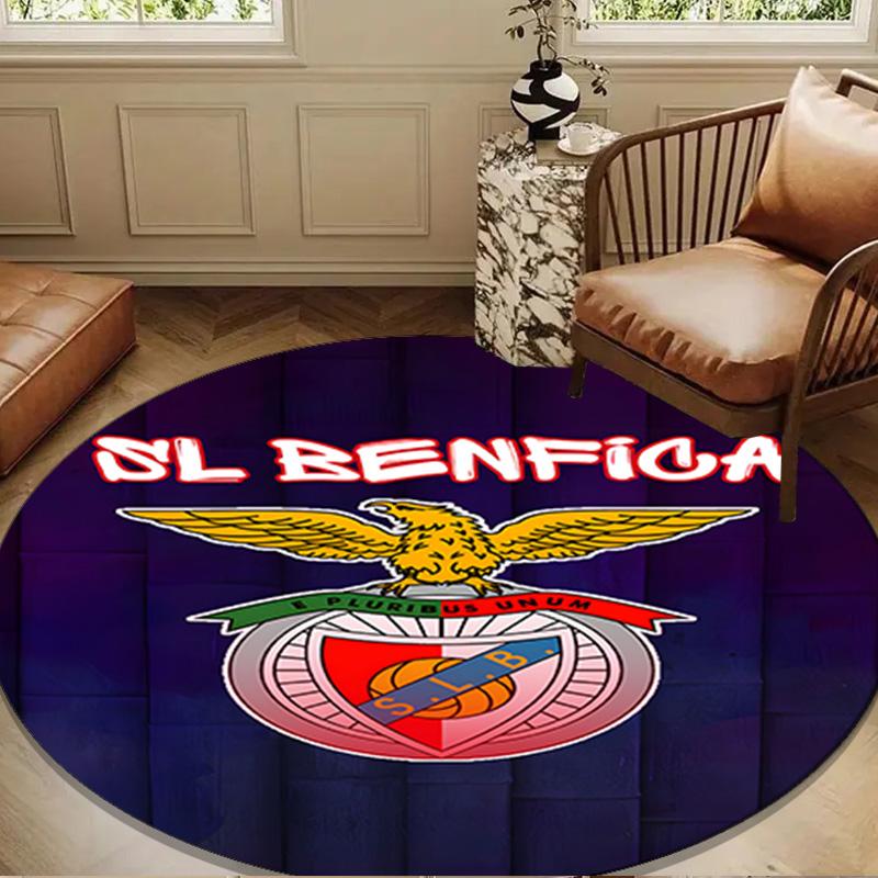 1PC rug Ben-fica Football Club Round mat Home Decor, Chair rug For livingroom,Bedroom, doormat home decor Birthday Gift Christmas Gifts