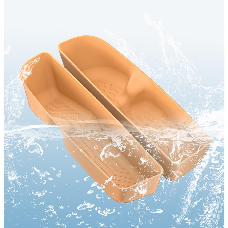 For ZEEKR 9X Car Door Under TPE Storage Box Car Door Storage Silicone Pad Scratch Protection Box Interior Decorative Accessories