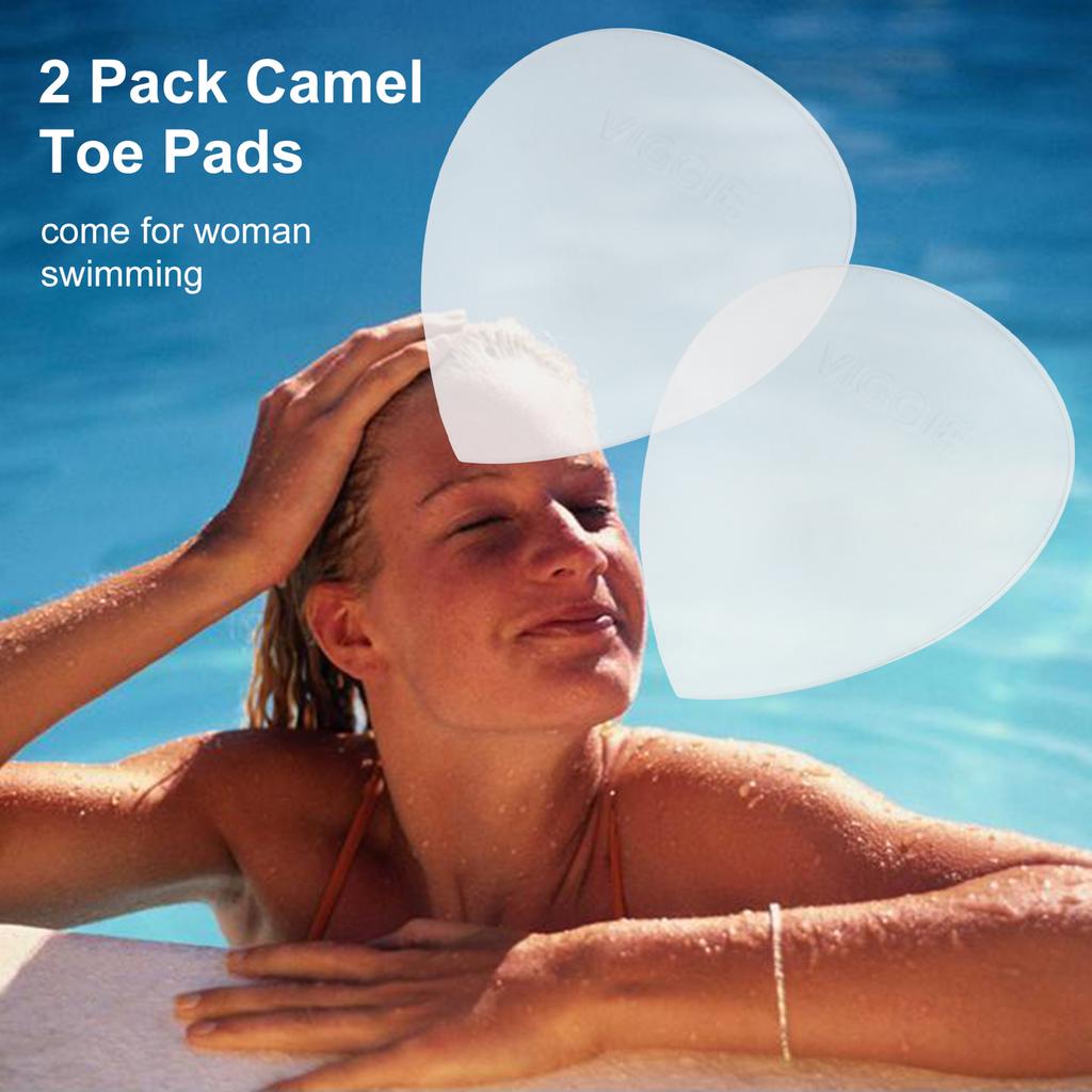 2 Pack Camel Toe Pads Silicone Camel Toe Concealer Set Reusable Invisible Adhesive for Women Swimwear Waterproof