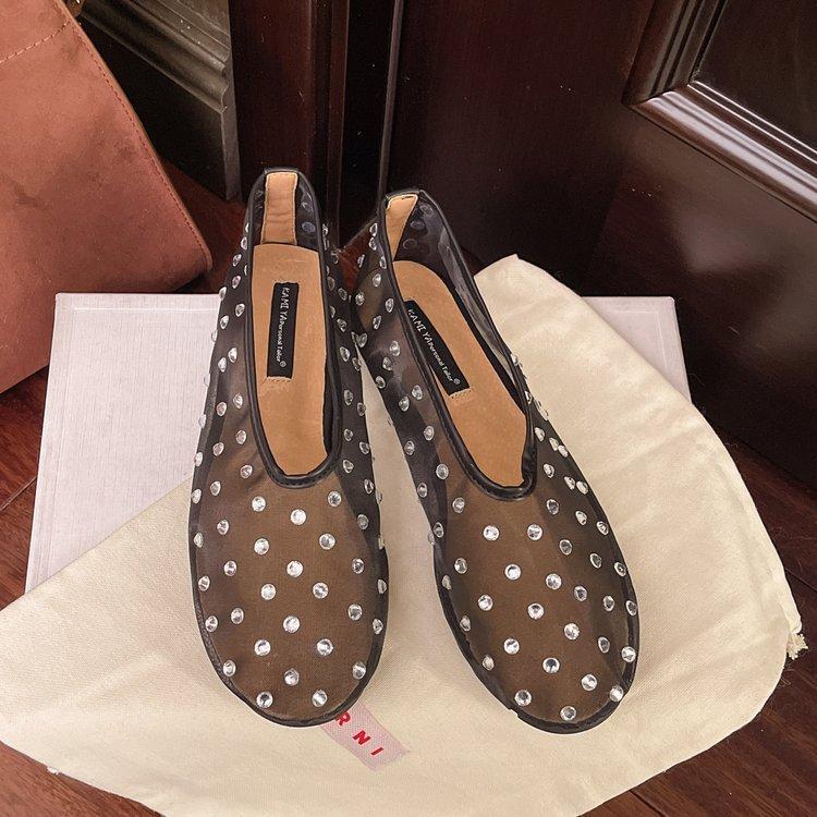 Модные летние женские балетки со стразами 2025, сетчатые туфли Мэри Джейн, женская мягкая дышащая повседневная обувь, Zapatillas De Mujer