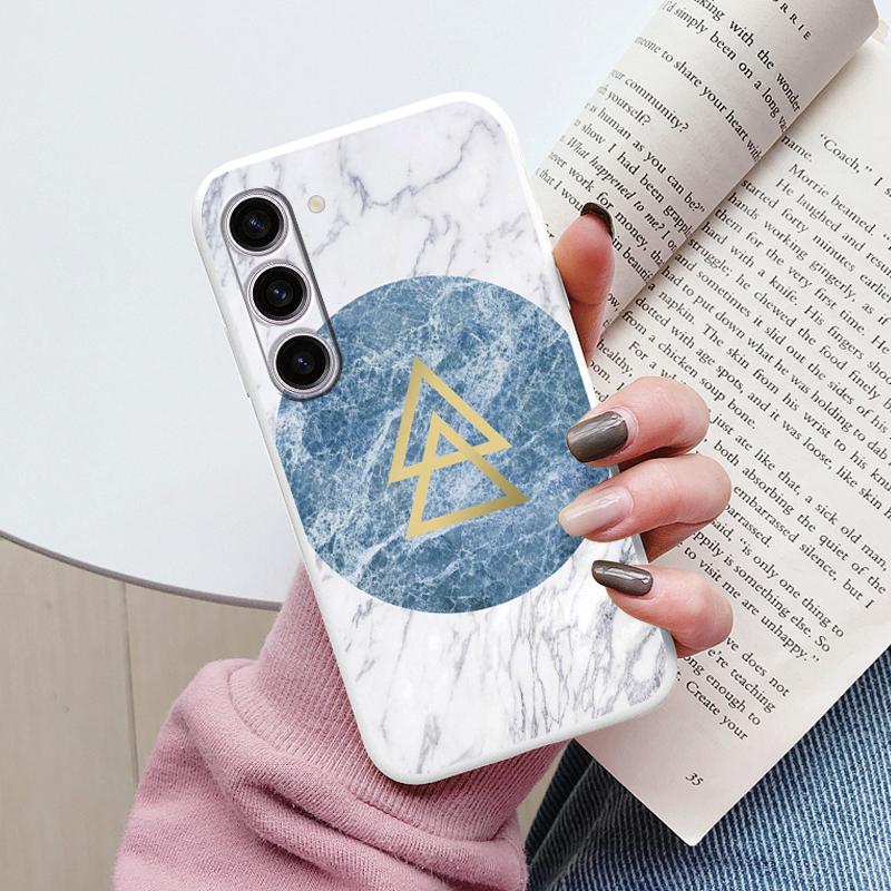 Чехол для Samsung A55 5G Задняя крышка Защитный силиконовый Funda Модный Мраморный Каменный Текстурный Coque для Samsung Galaxy A54 A56 Capa