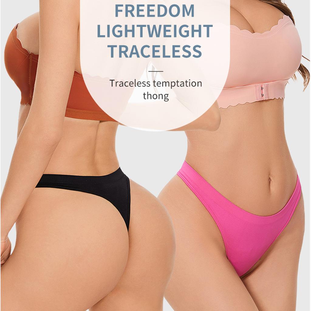 Сексуальные женские трусики с низкой талией, трусики-стринги с низкой талией, бесшовное женское нижнее белье с Т-образной спинкой #JS001